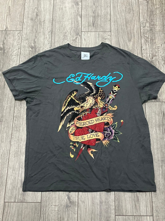 Don Ed Hardy Eagle Tee Size Large