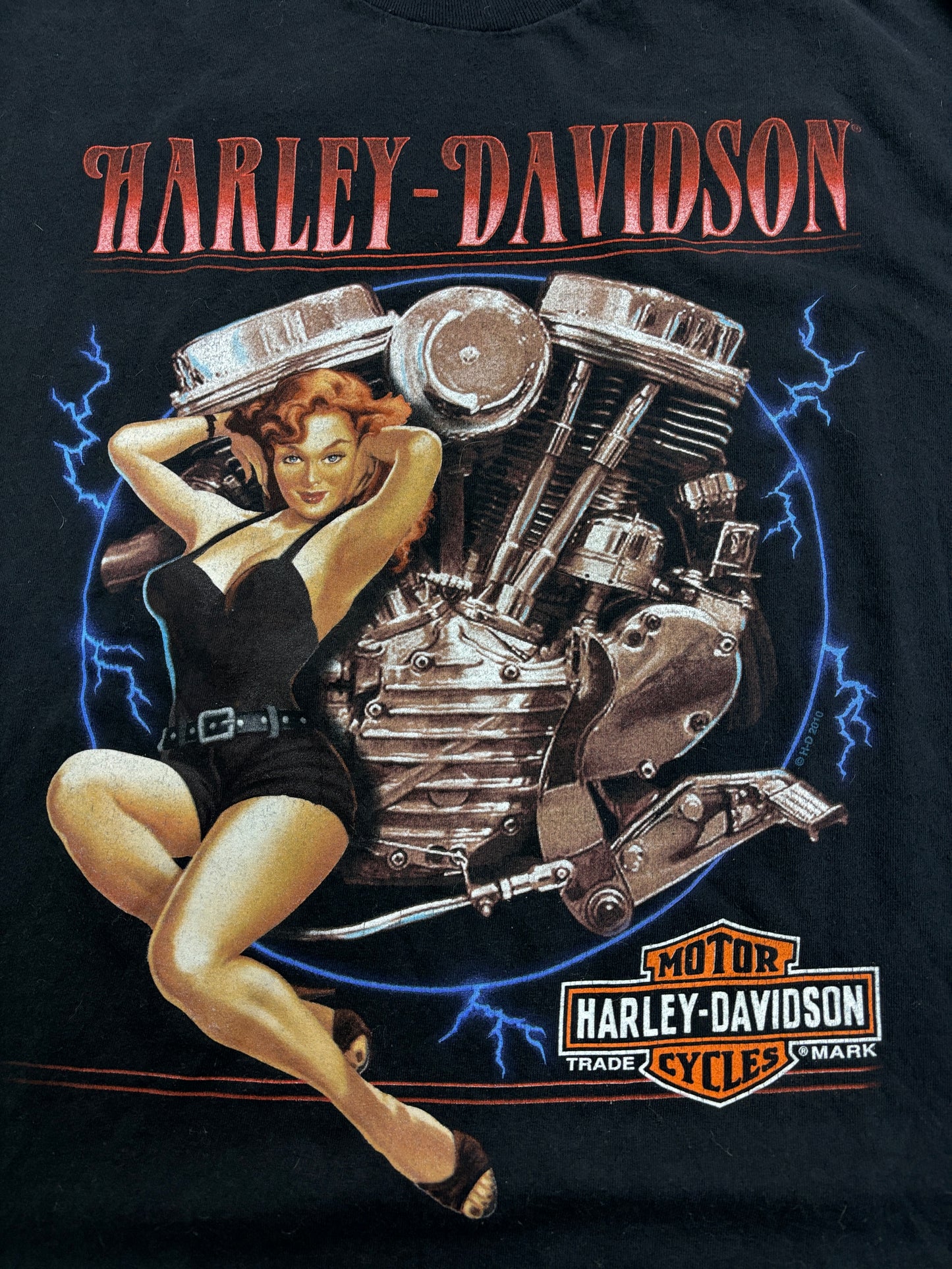 Harley Lightning Engine Tee Size XXL