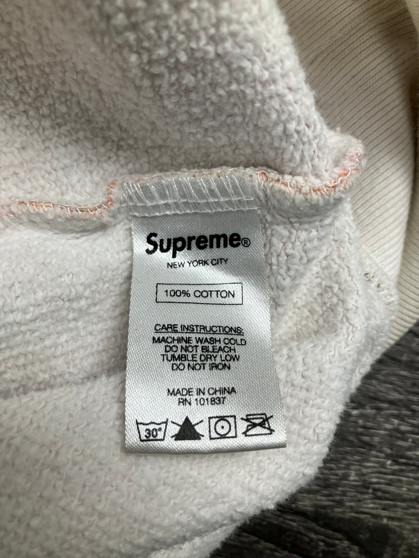 L-Supreme Blood & Sem*n Splatter Hoodie