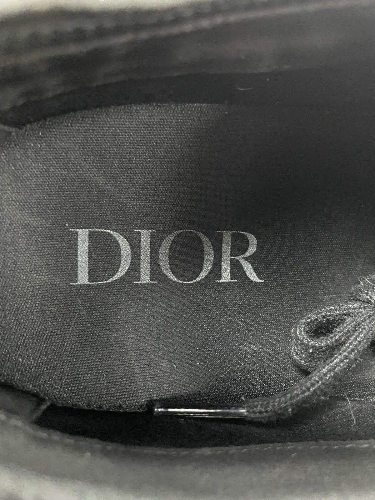 43/10m - Dior B23 low top Black Canvas