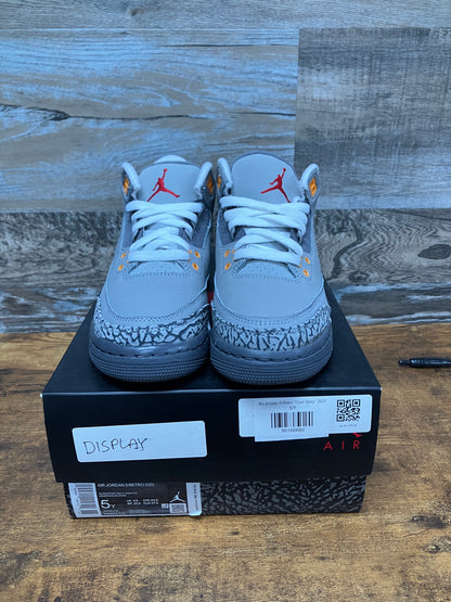 Jordan 3 Cool Grey Size 5y