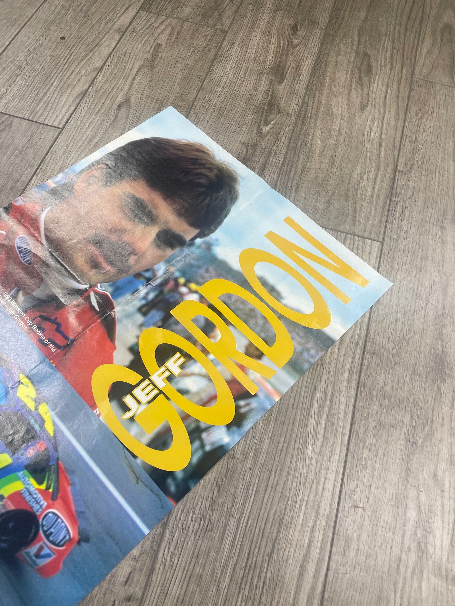 OS - Vintage Bill Elliot / Jeff Gordon Double sided poster