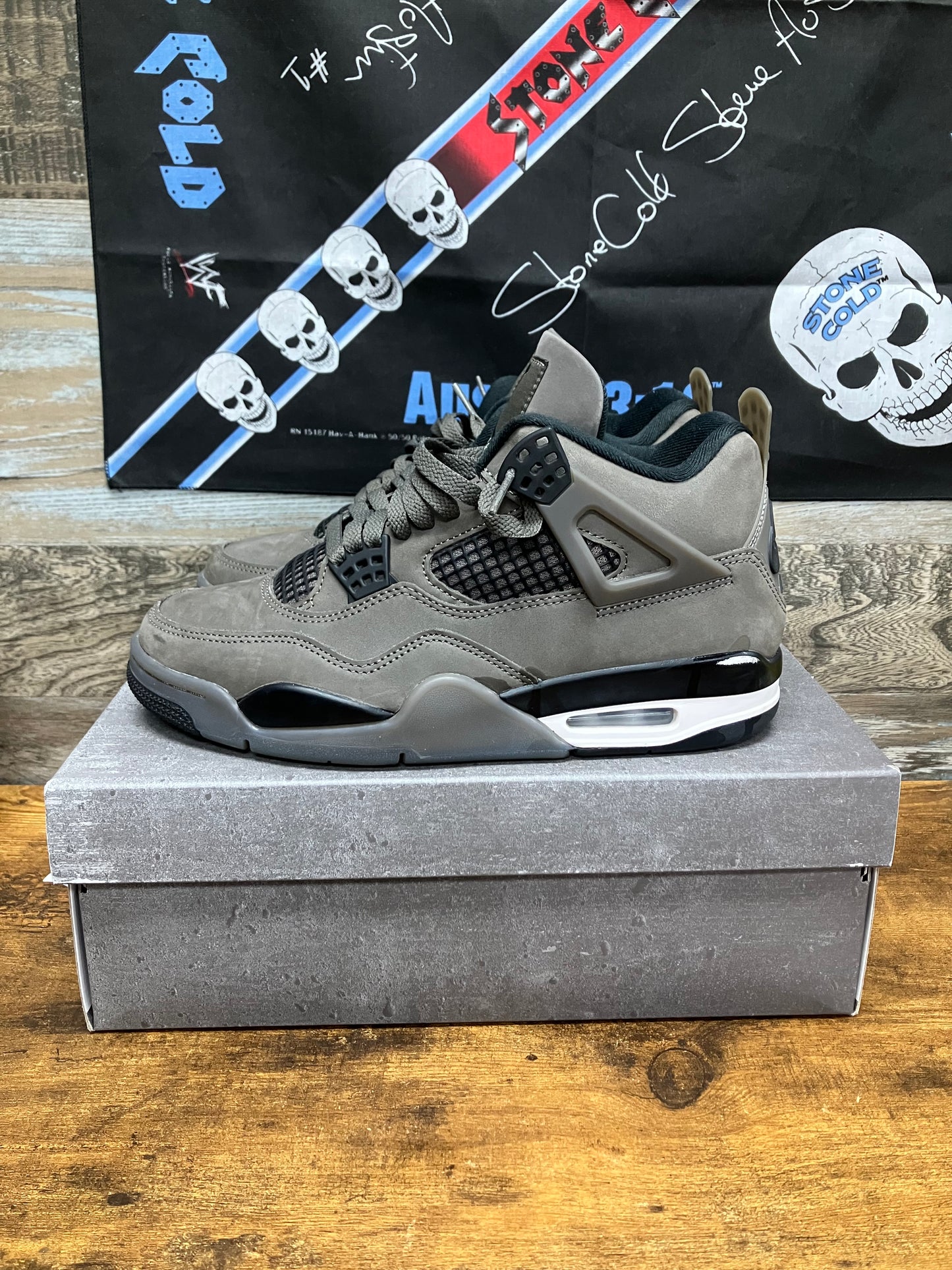 Jordan Retro 4 Basketball "Cave Stone" 9