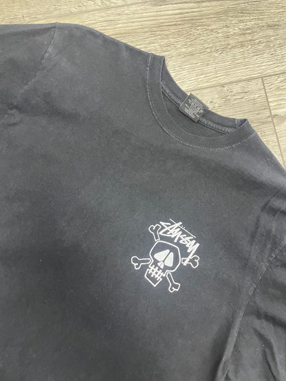 M - Stüssy Skull & Bones Pigment Dyed T-Shirt