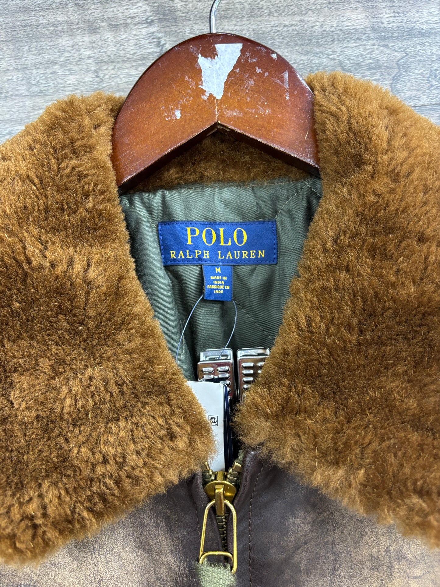 Polo Ralph Lauren G-1 Leather Shearling Bomber Jacket