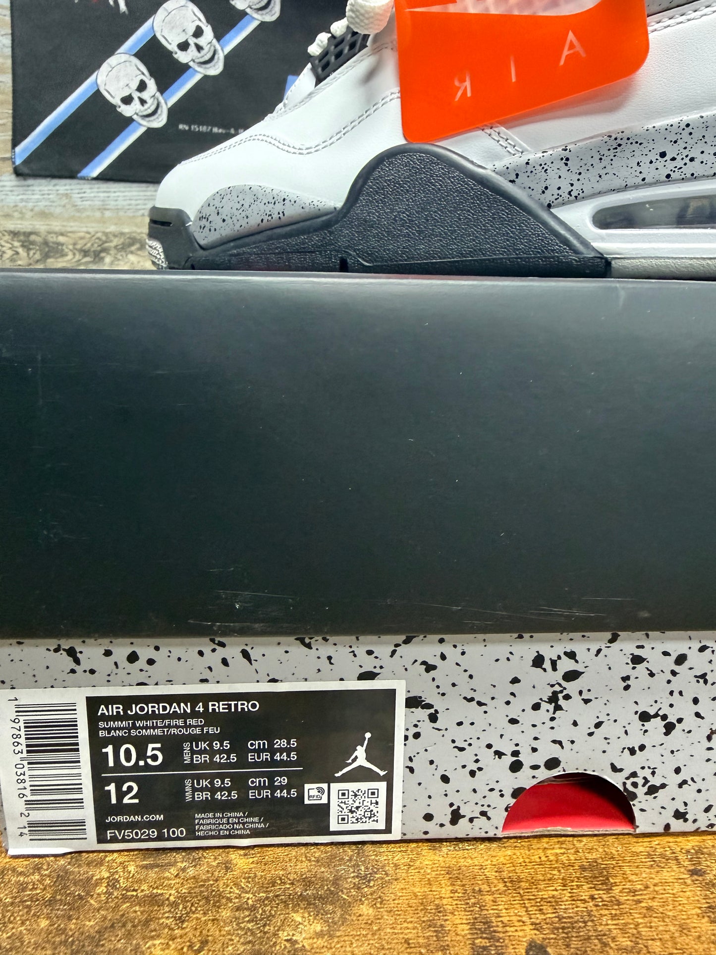 Nike Air Jordan 4 Retro White Cement 10.5