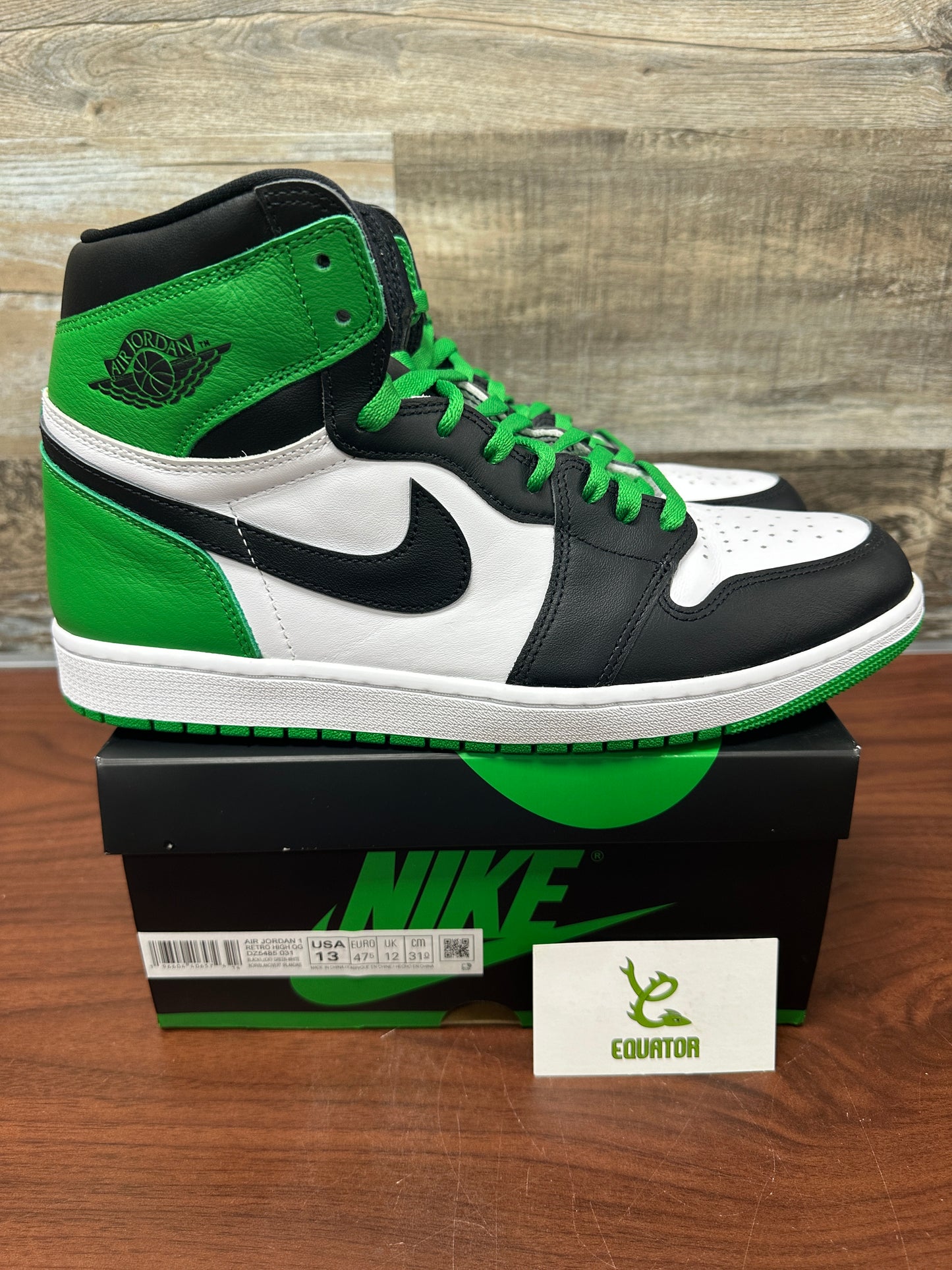 Jordan 1 high Lucky green Size 13