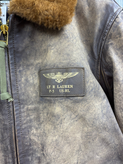 Polo Ralph Lauren G-1 Leather Shearling Bomber Jacket