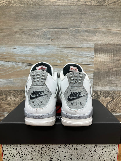 7y-Air Jordan 4 Retro OG 2025 White Cement
