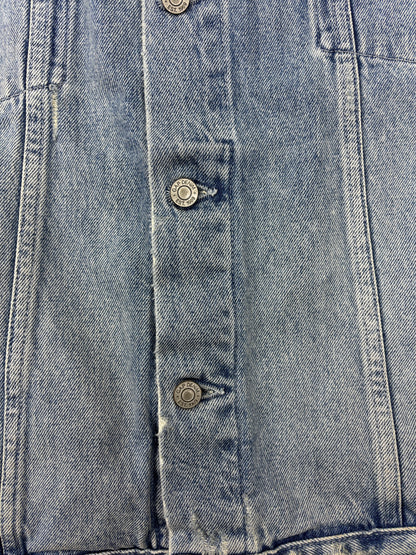 Yeezy gap padded denim moto jacket M