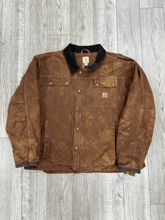 Carhartt Work Jacket Brown Size 2XL