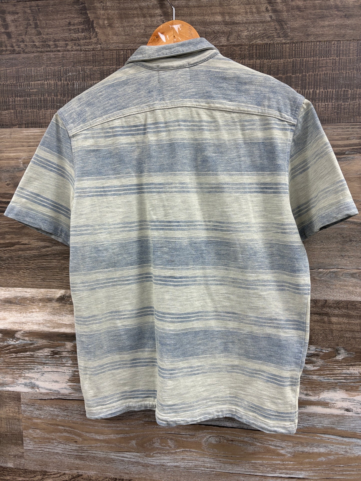 M- RRL Summer Indigo Jersey Camp Shirt