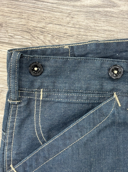 33x32 RRL buckleback denim carpenter pants