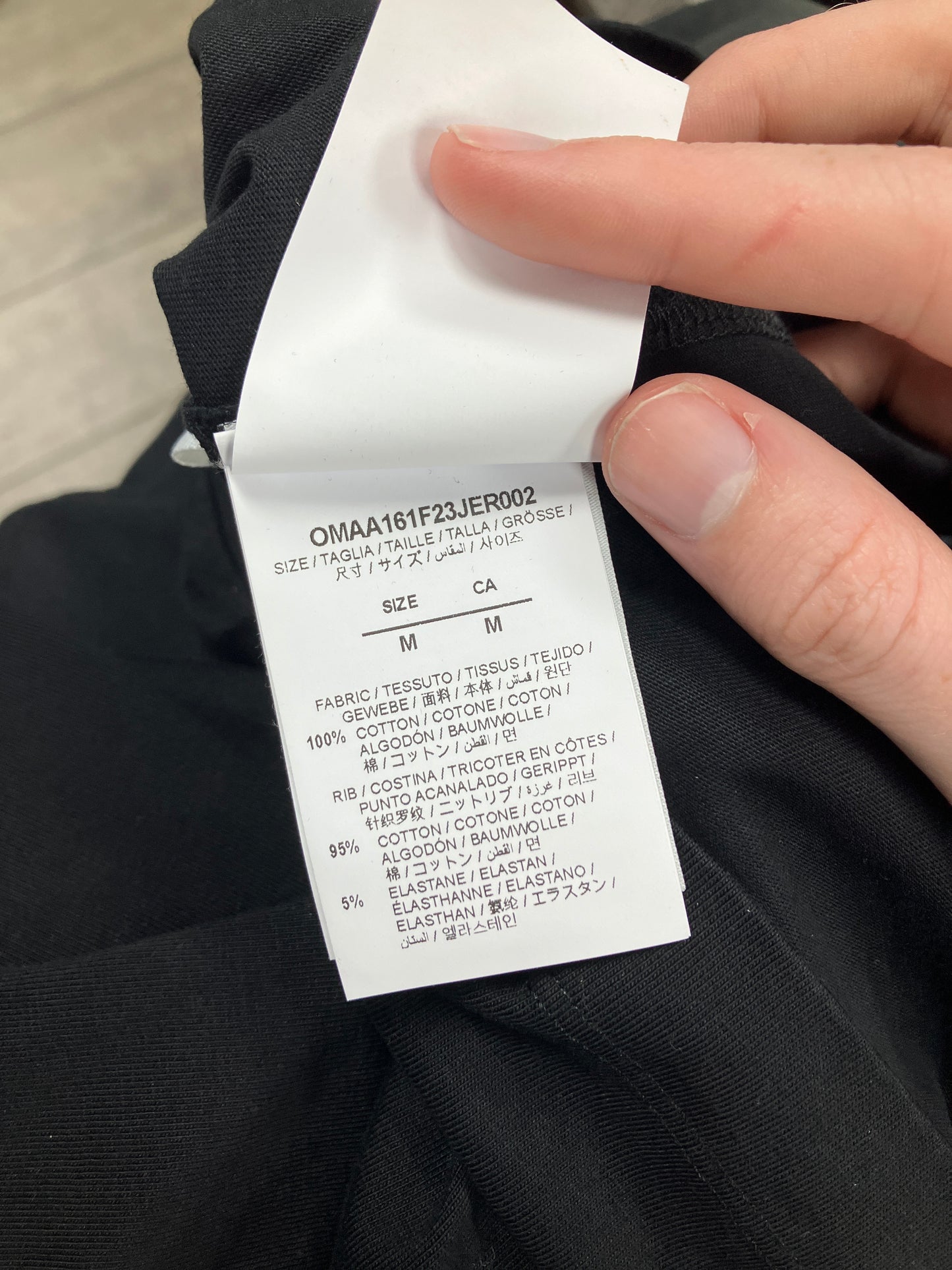 Off White Paint Tee Size M