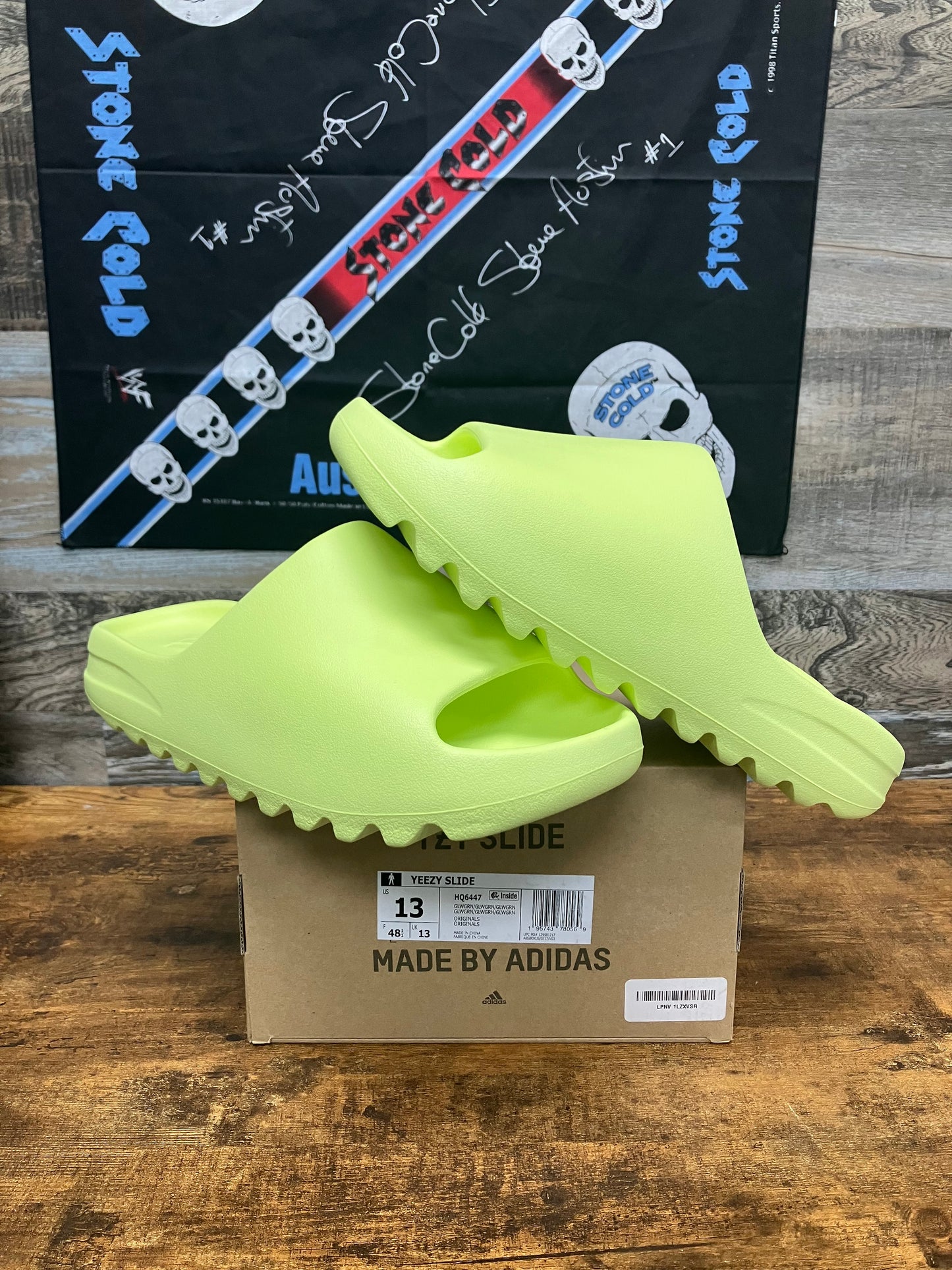 13 - Adidas Yeezy Slides “ Green “