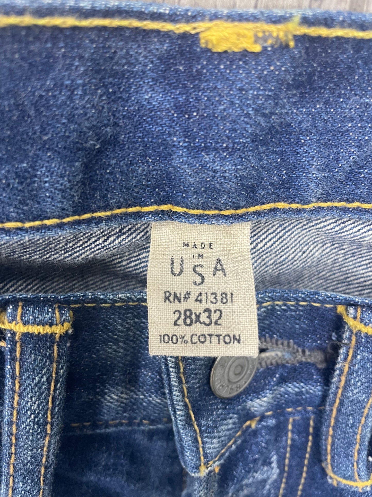 RRL Selvedge Denim Waist 28in