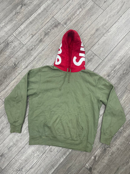 Supreme Contrast Hooded Sweatshirt M