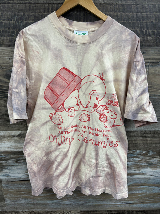 Online Ceramics Tie dye tee L