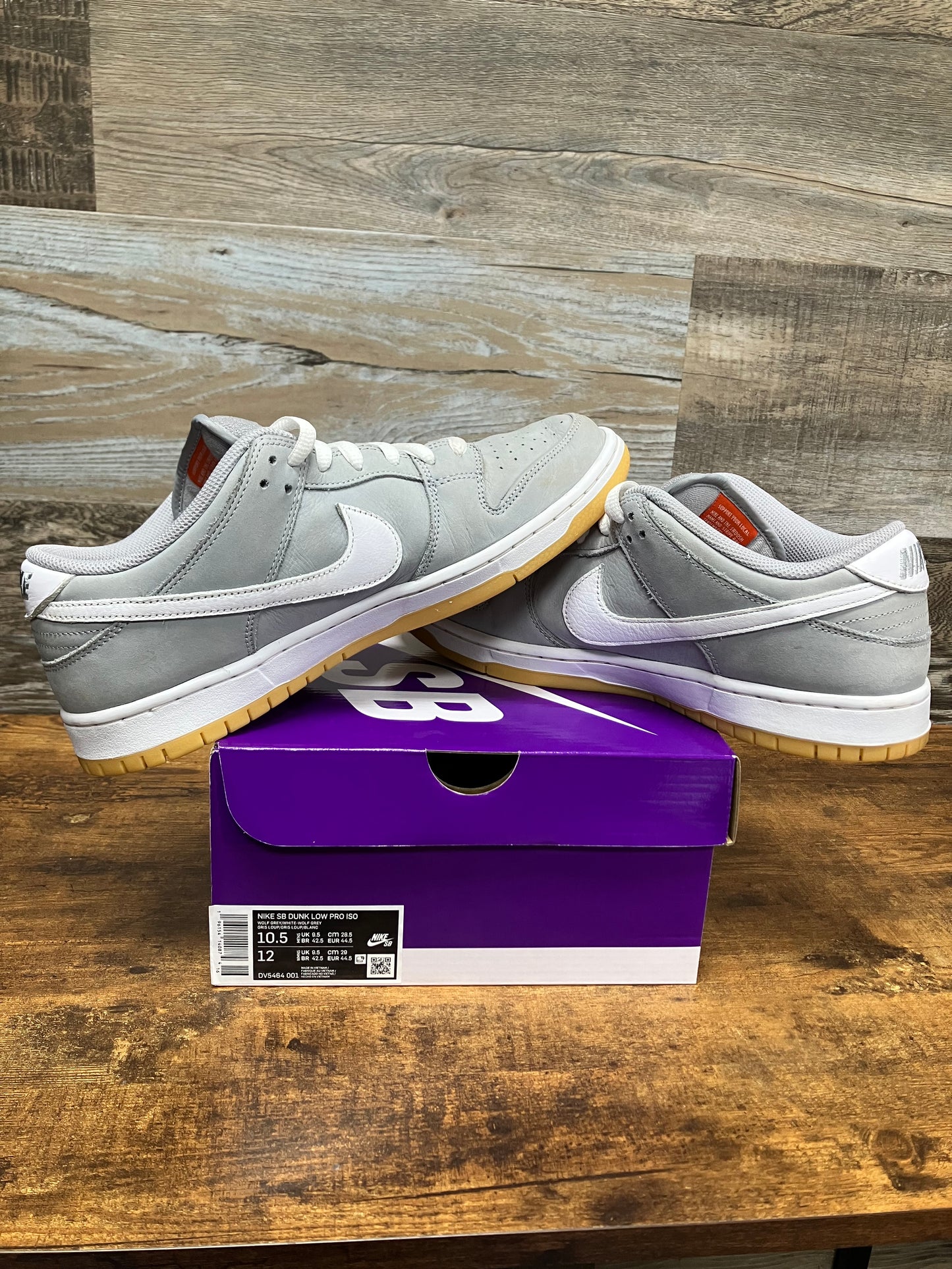 Nike SB Dunk Low Wolf Grey Gum 10.5