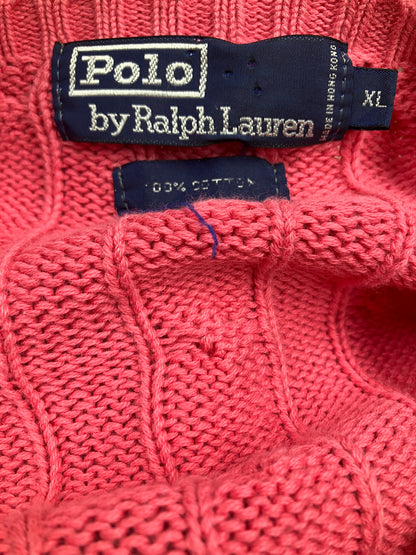 Polo cable knit Pink Size XL