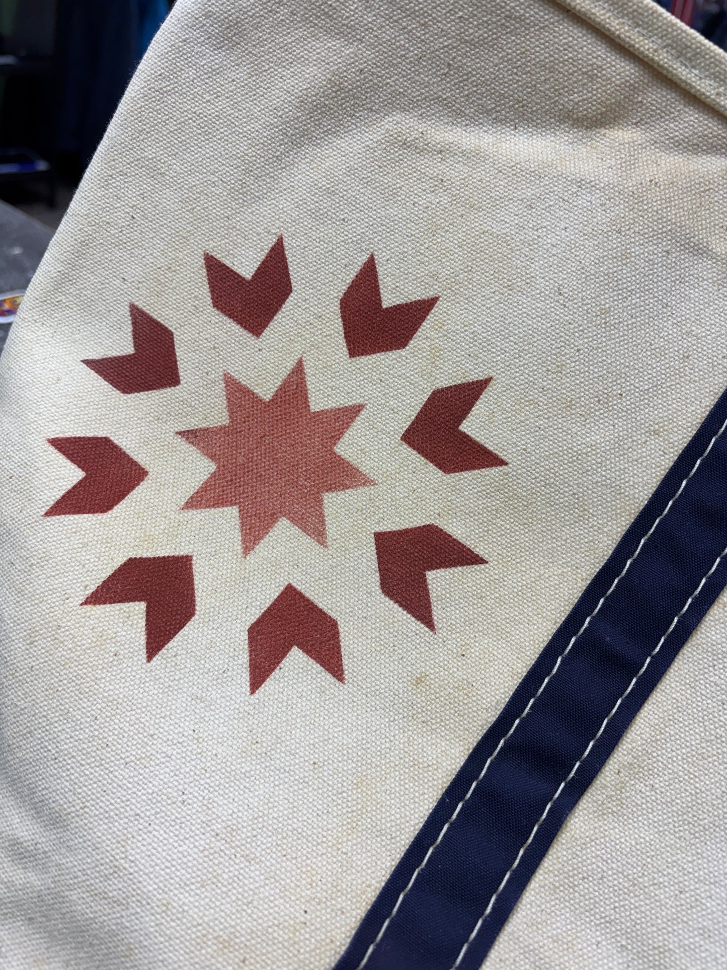 L.L. BEAN Boat and Tote 1980s bag Large Sawtooth Tag