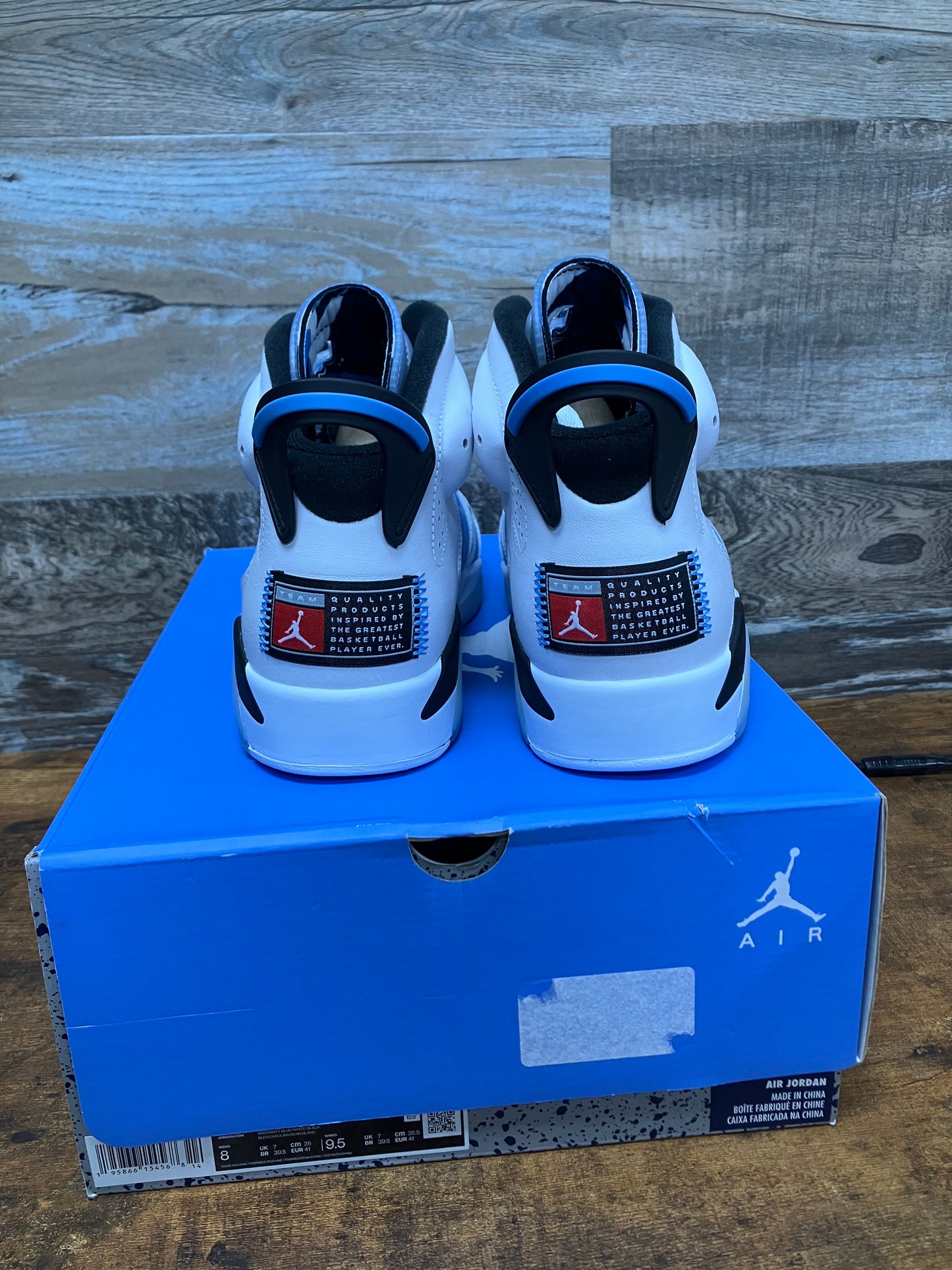 Jordan 6 UNC Size 8