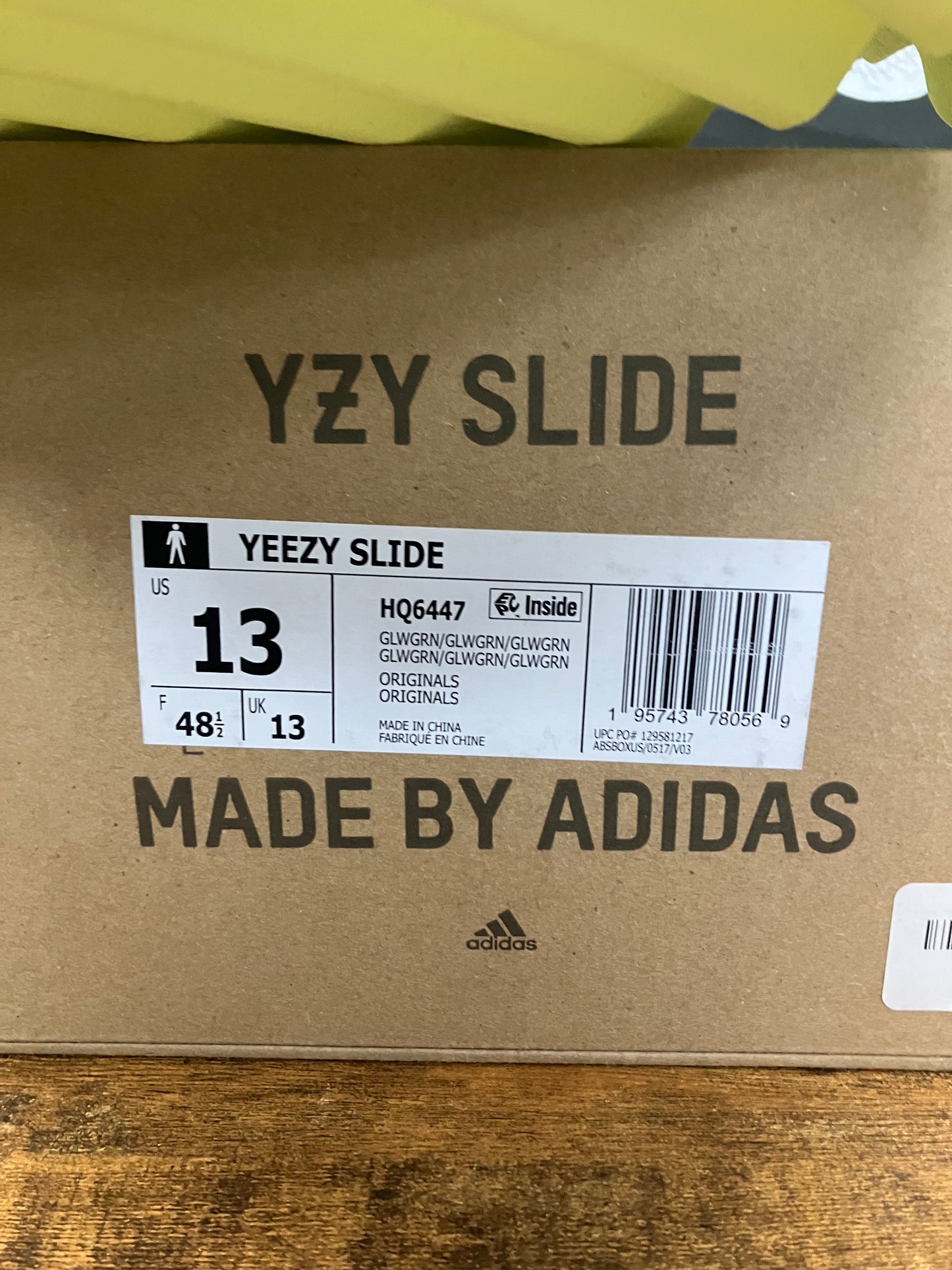 13 - Adidas Yeezy Slides “ Green “