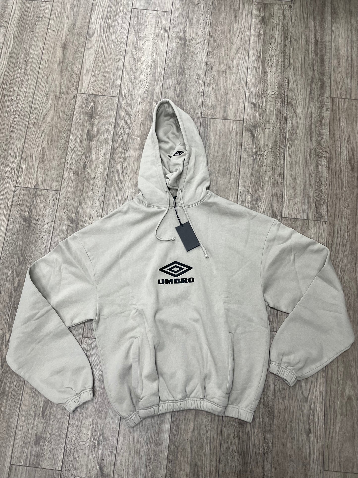 Umbro x Slamjam Logo Mask Hoodie Taupe M