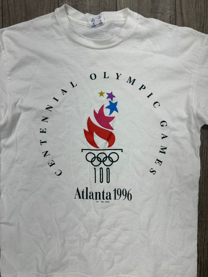 Atlanta Olympics 1996 White Tee Size L