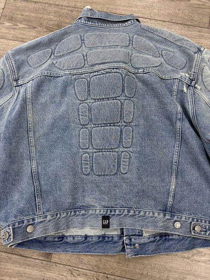 Yeezy gap padded denim moto jacket M