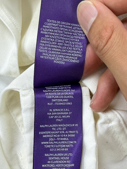 M - Ralph Lauren Purple Label Fireman Clasp White Jacket