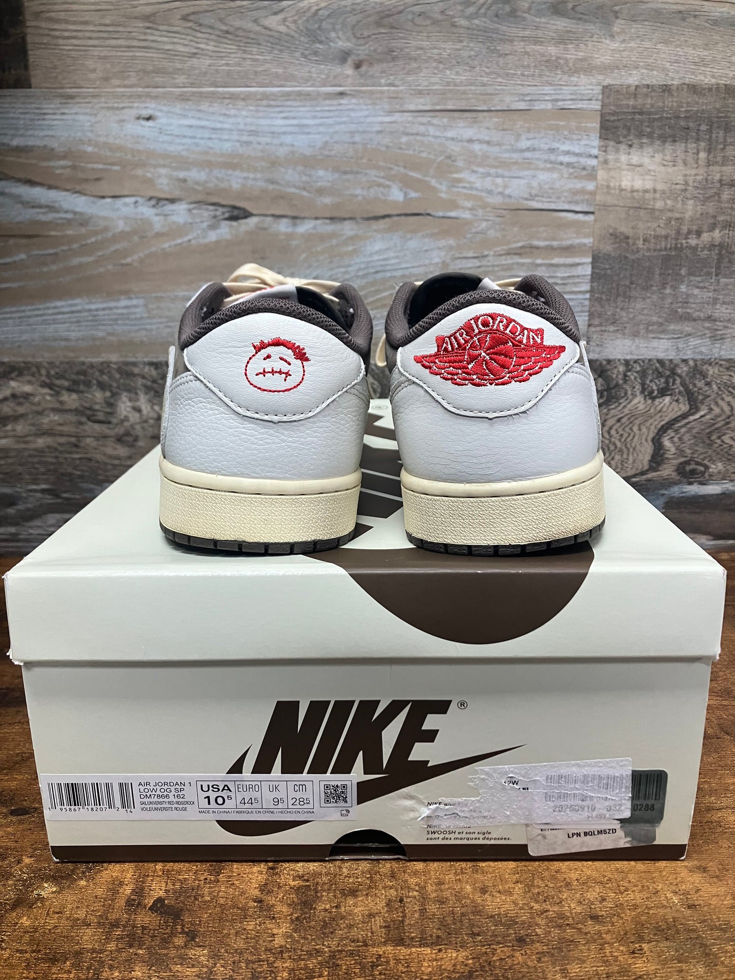 Jordan 1 Low Travis Scott Reverse Mocha Size 10.5