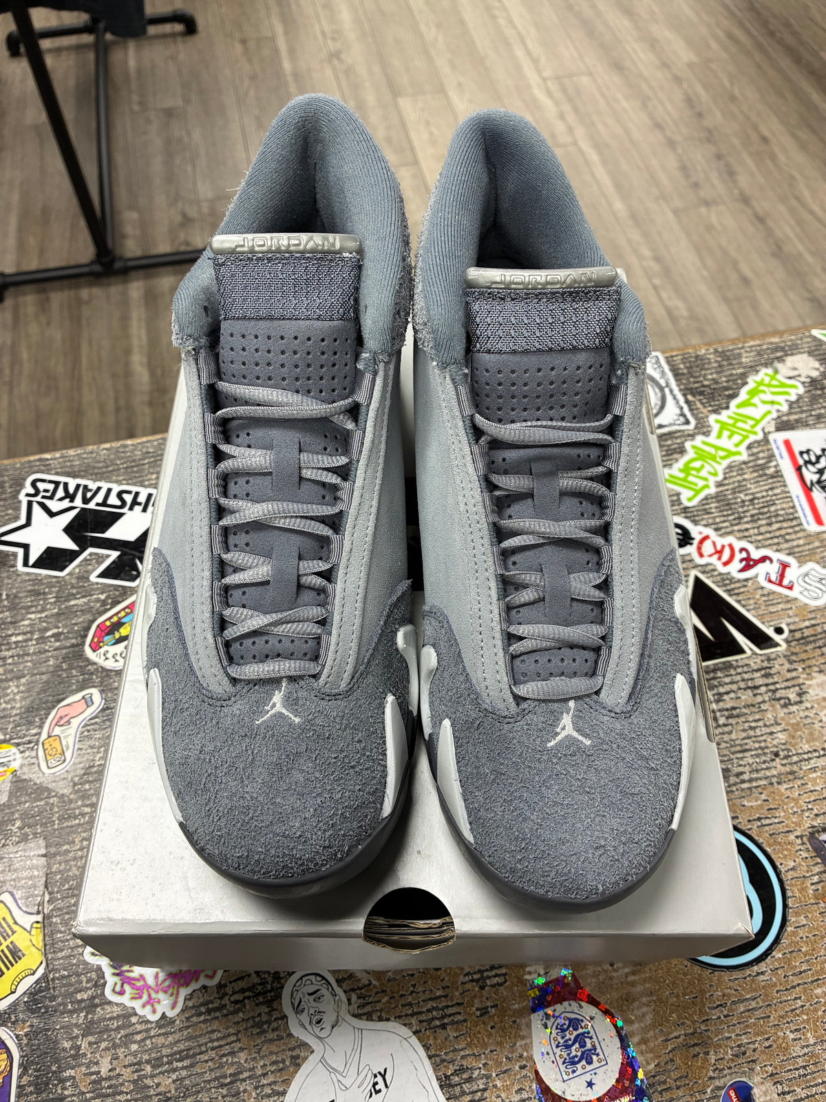 8.5 - Jordan 14 Flint Grey New