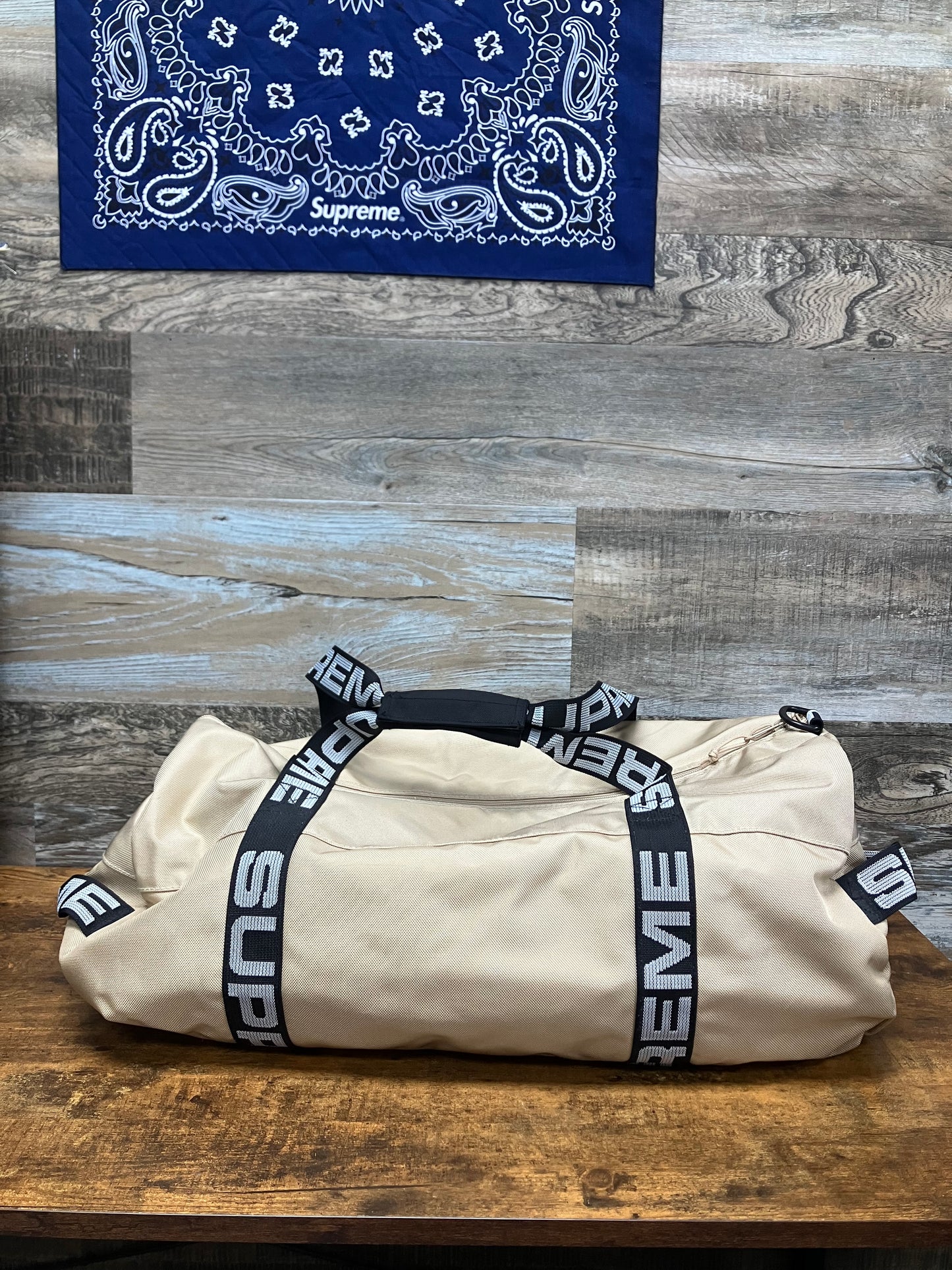Supreme Tan Duffle Bag SS18