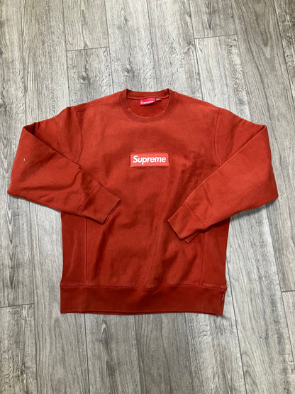 Supreme Box Logo Crewneck 2018 Rust Size Large
