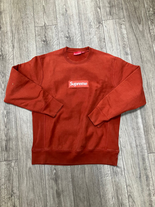 Supreme Box Logo Crewneck 2018 Rust Size Large