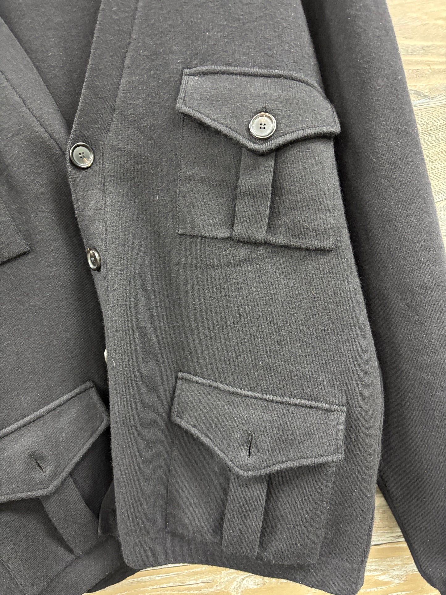 Ralph Lauren Purple Label Cashmere Pocket Cardigan L
