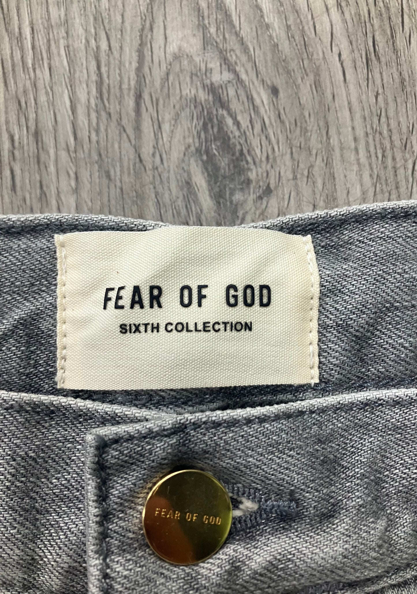 31 - Fear of God Sixth Collection Grey Slim-Fit Jeans