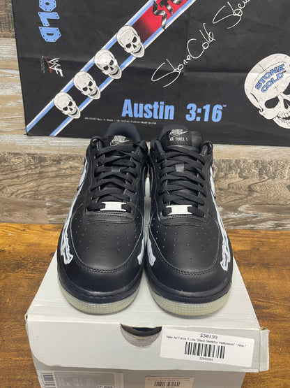 11 - Nike Air Force 1 '07 QS "Black Skeleton" sneakers