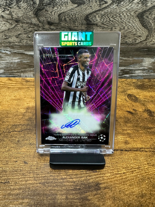 Alexander Isak 179/199 Auto Topps chrome UEFA