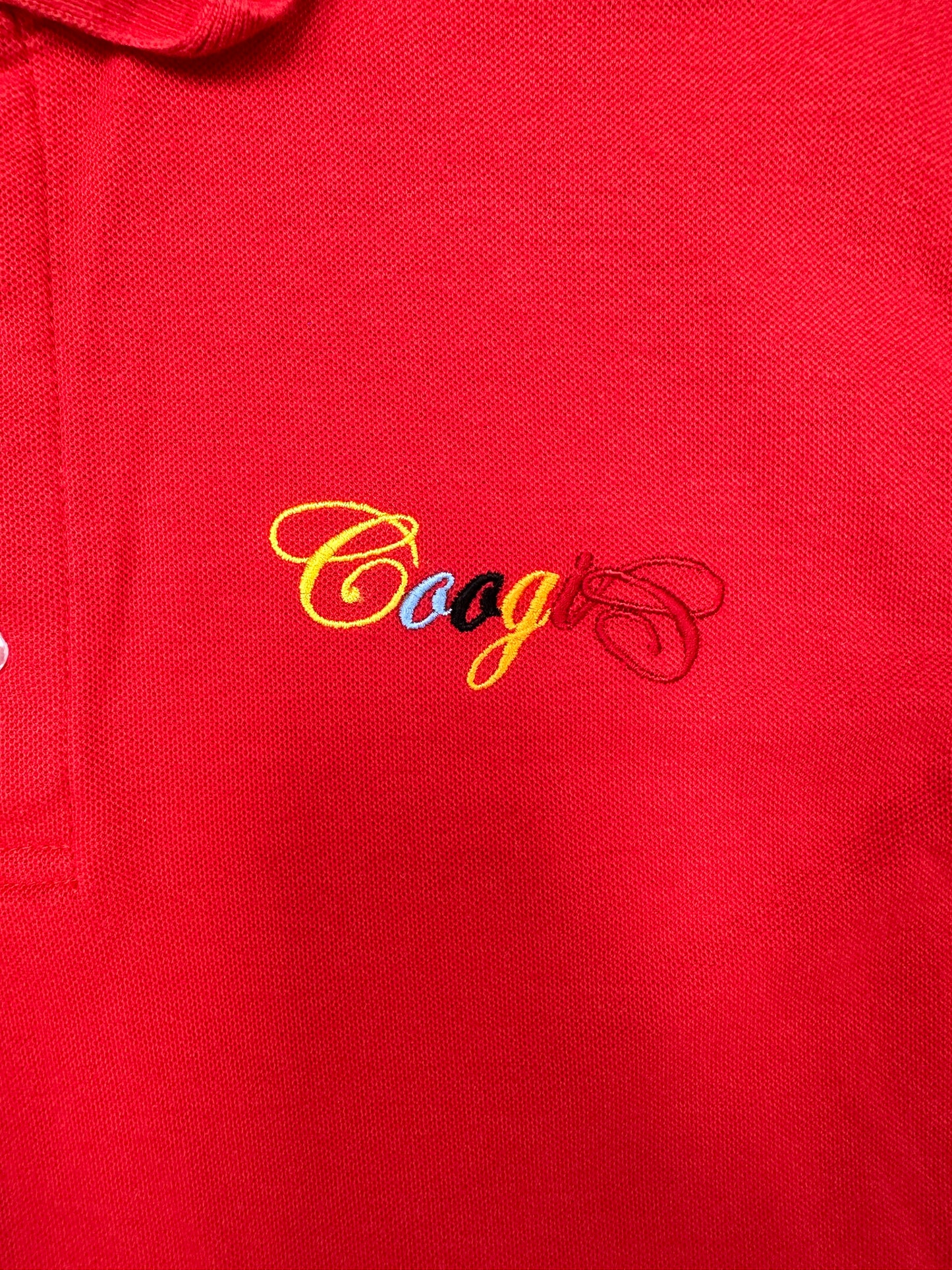 Coogi red polo L