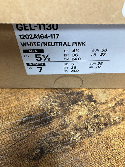 7W-ASICS Gel 1130 White Neutral Pink