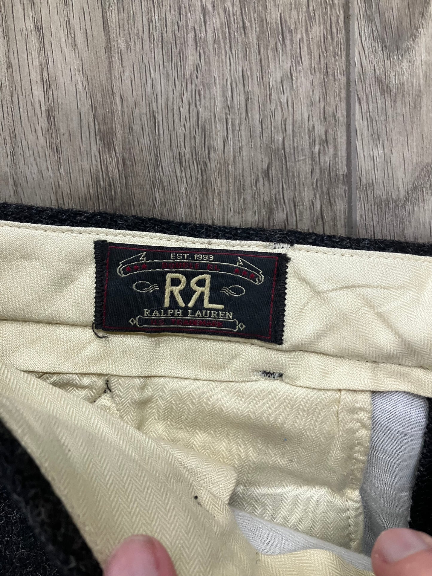 Polo RRL Back Buckle Wool Pants Size 32x43.5