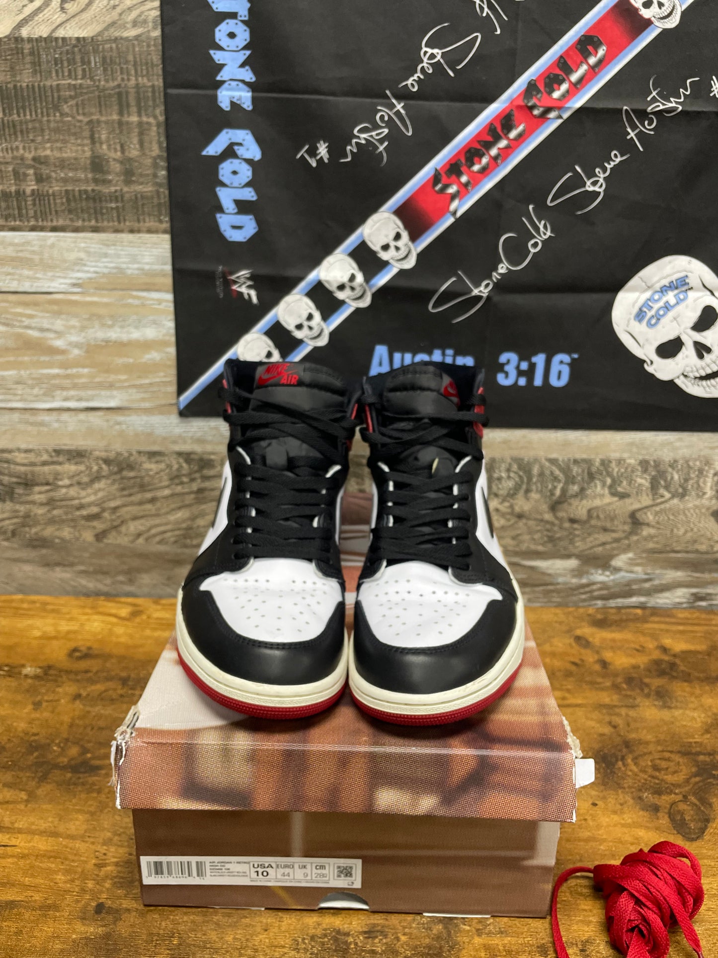 10 - Nike Air Jordan 1 Retro High OG "Black Toe Reimagined" sneaker
