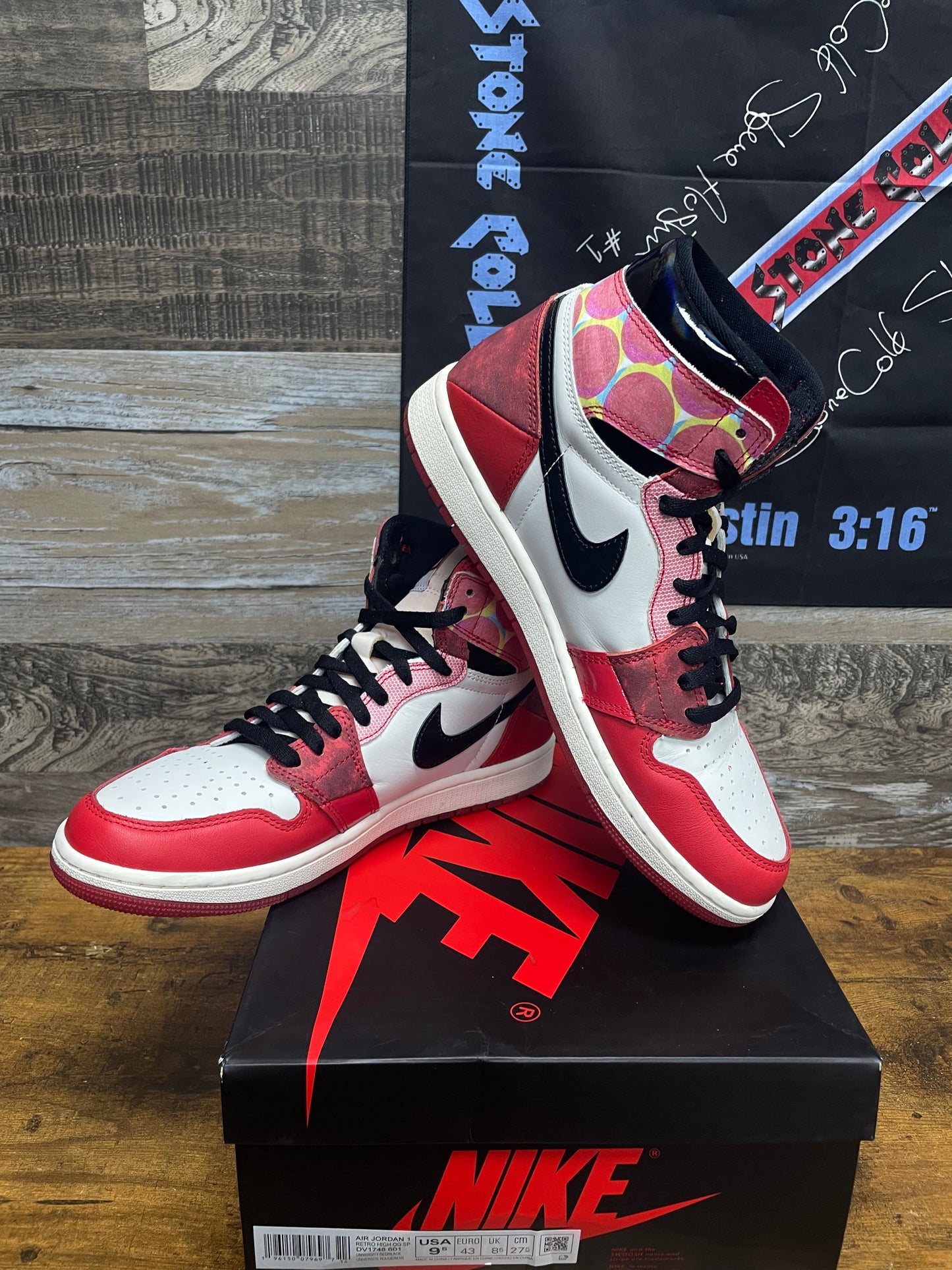 9.5 - Nike Air Jordan 1 High OG "Spider-Verse" sneaker