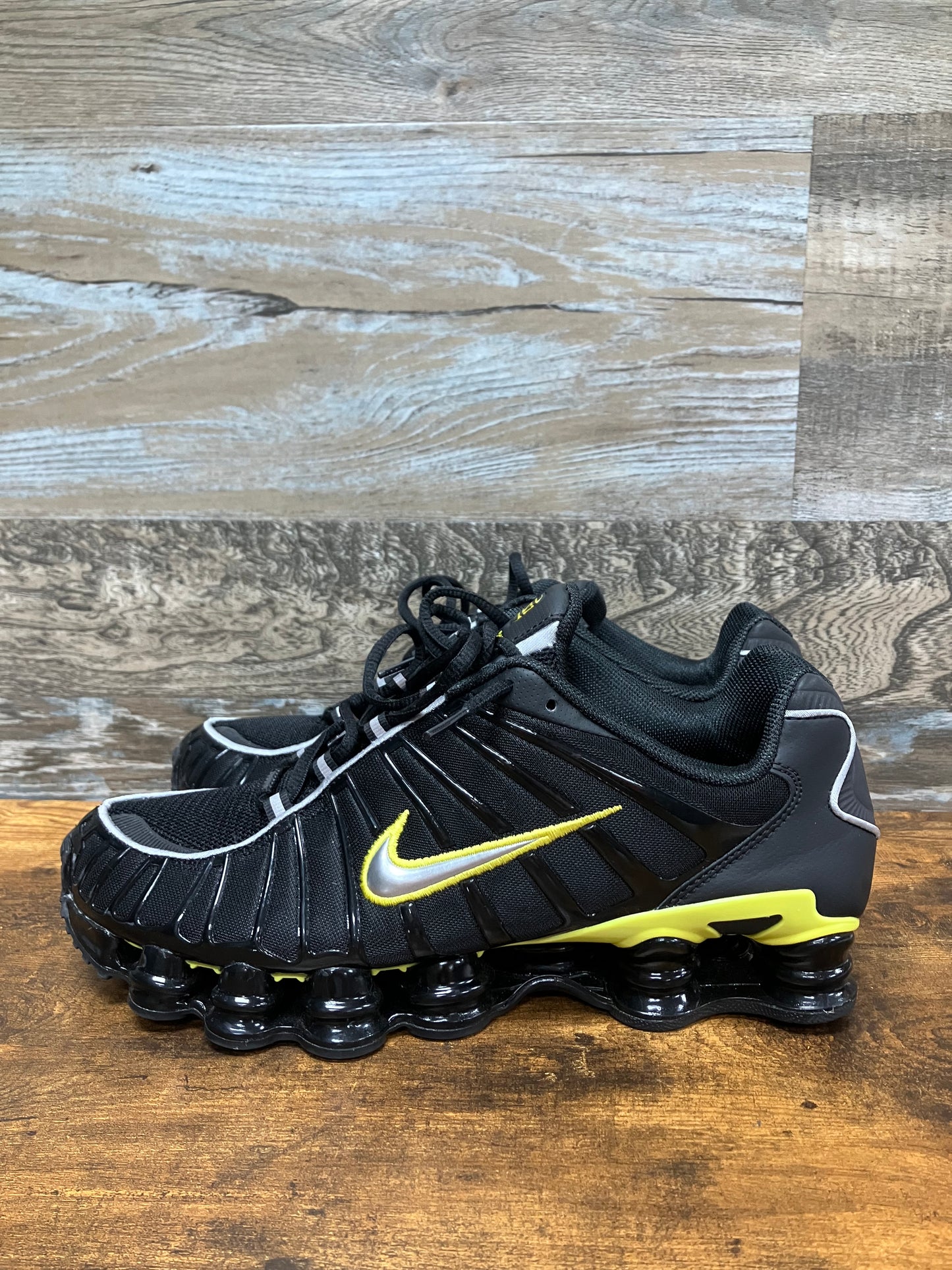 Nike Shox TL Black Dynamic Yellow 11.5