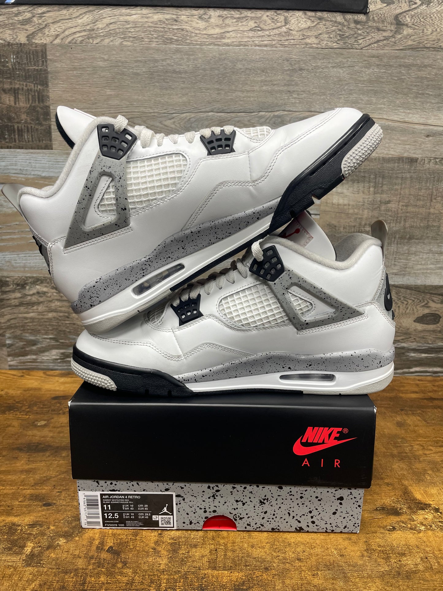 Jordan 4 White Cement Size 11
