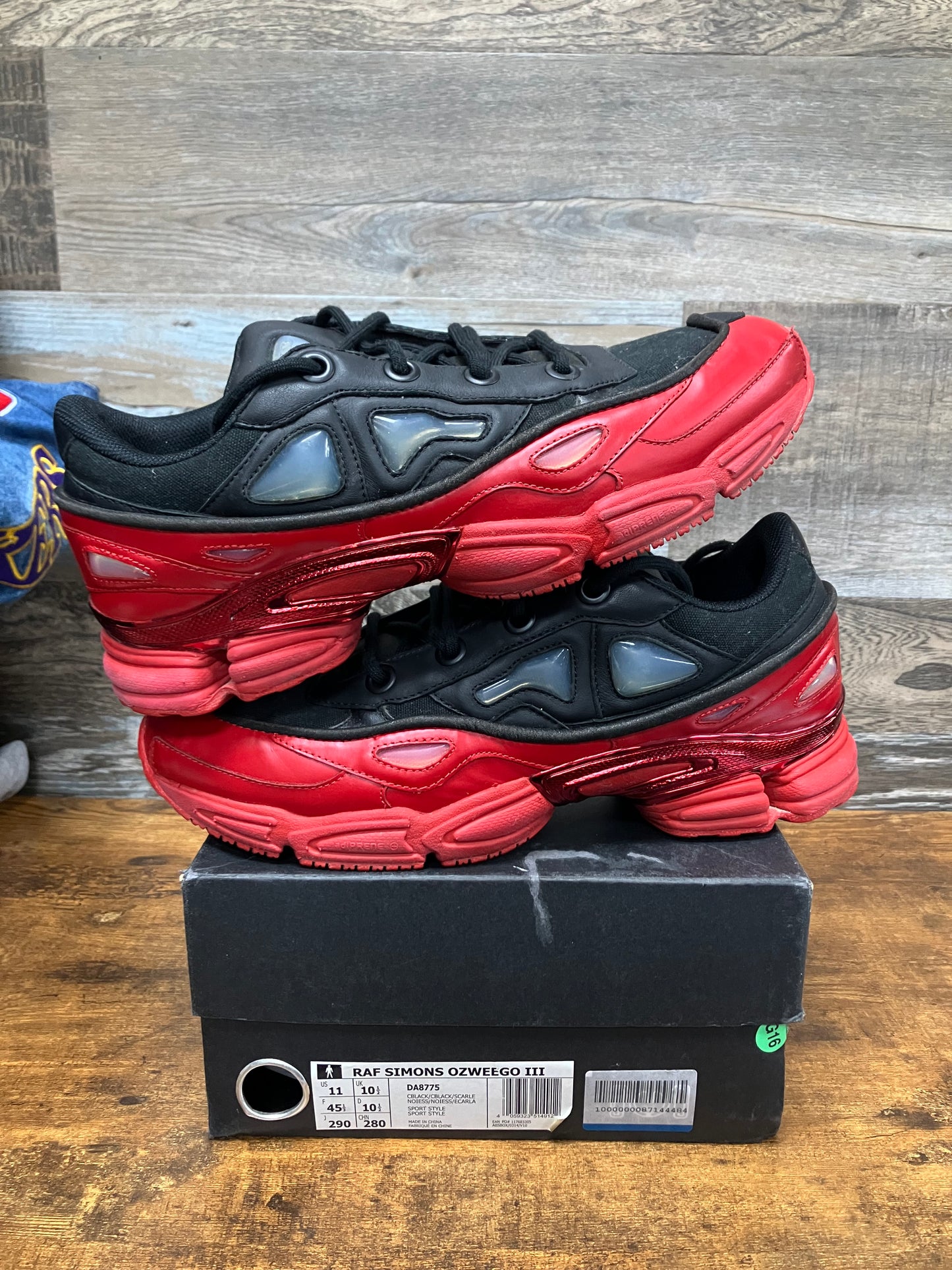 Adidas RAF Simons Ozweego 3 Scarlet Size 11