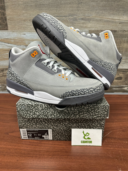 Jordan 3 Cool Grey Size 12