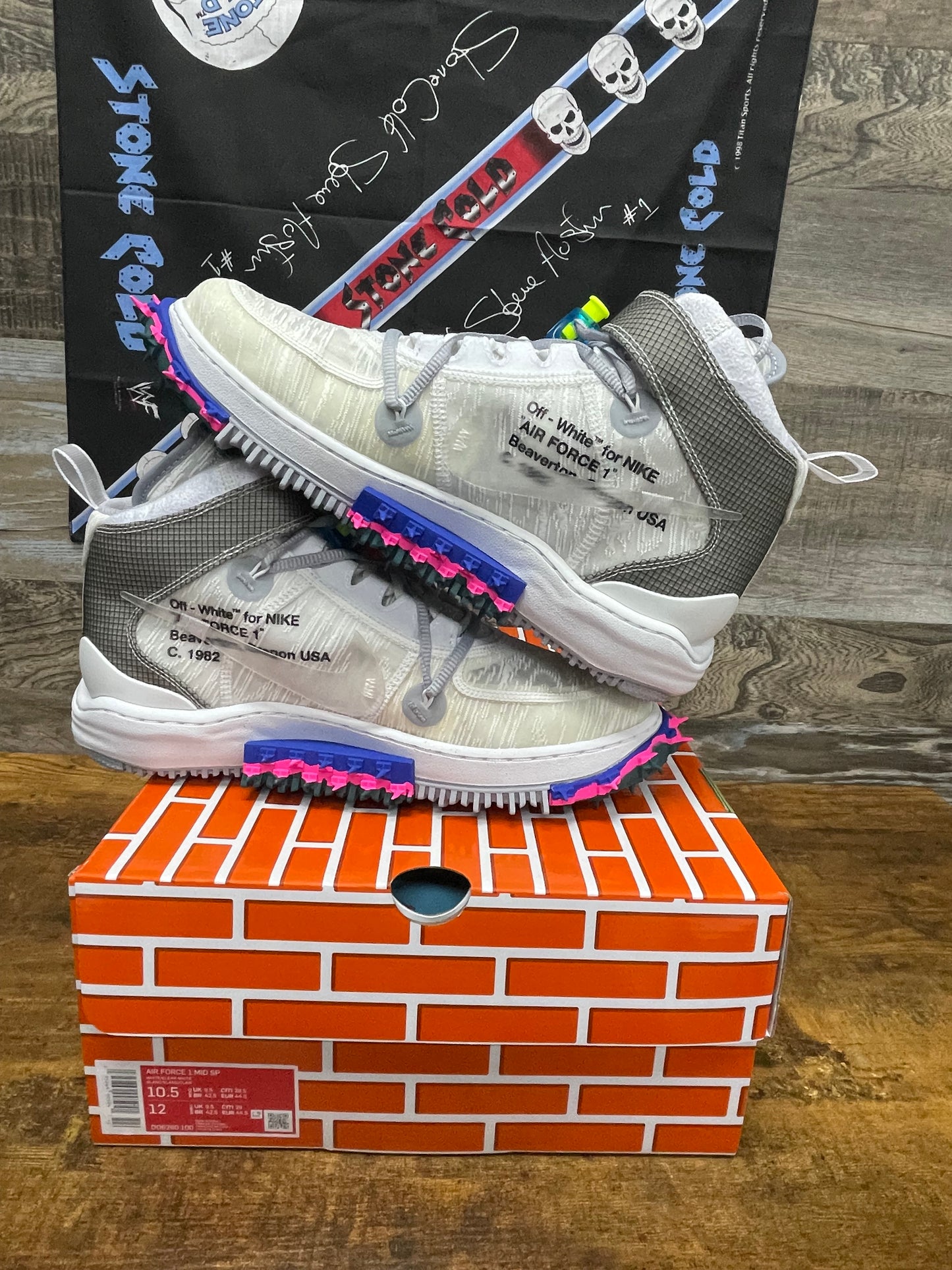 Off White Air Force Mid ‘White’ Size 10.5